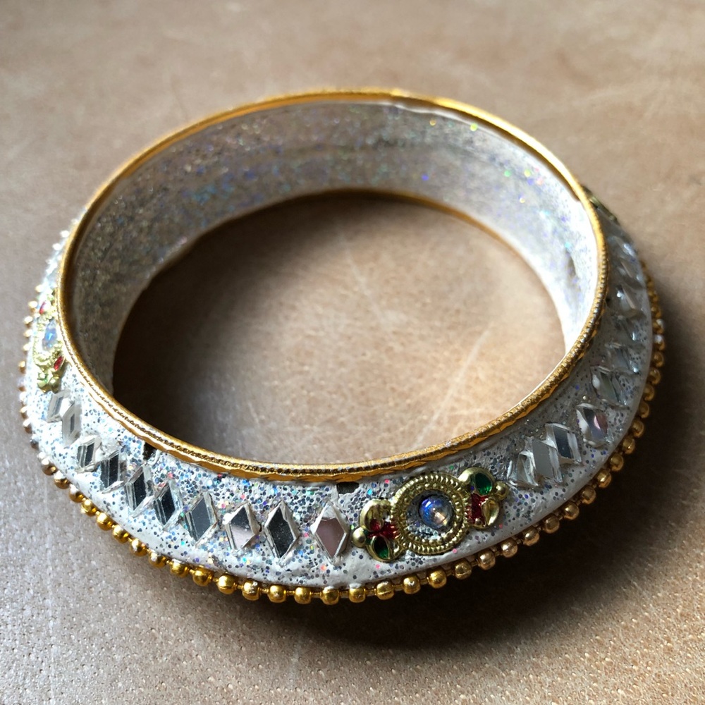 Vintage Indian mirrored bangle